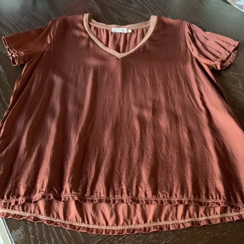 Nation LTD Brown Short Sleeve Tee - Picture 5 of 14